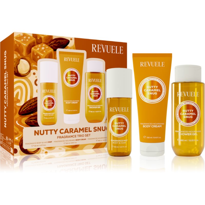 Revuele Nutty Caramel Snug Fragrance Trio Set set cadou pentru corp pentru femei