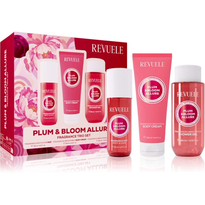 Revuele Plum & Bloom Allure Fragrance Trio Set set cadou pentru corp pentru femei