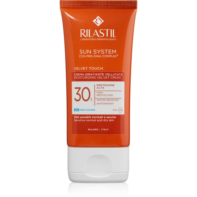 Rilastil Sun System Velvet Touch crema protectoare pentru fata SPF 30 50 ml