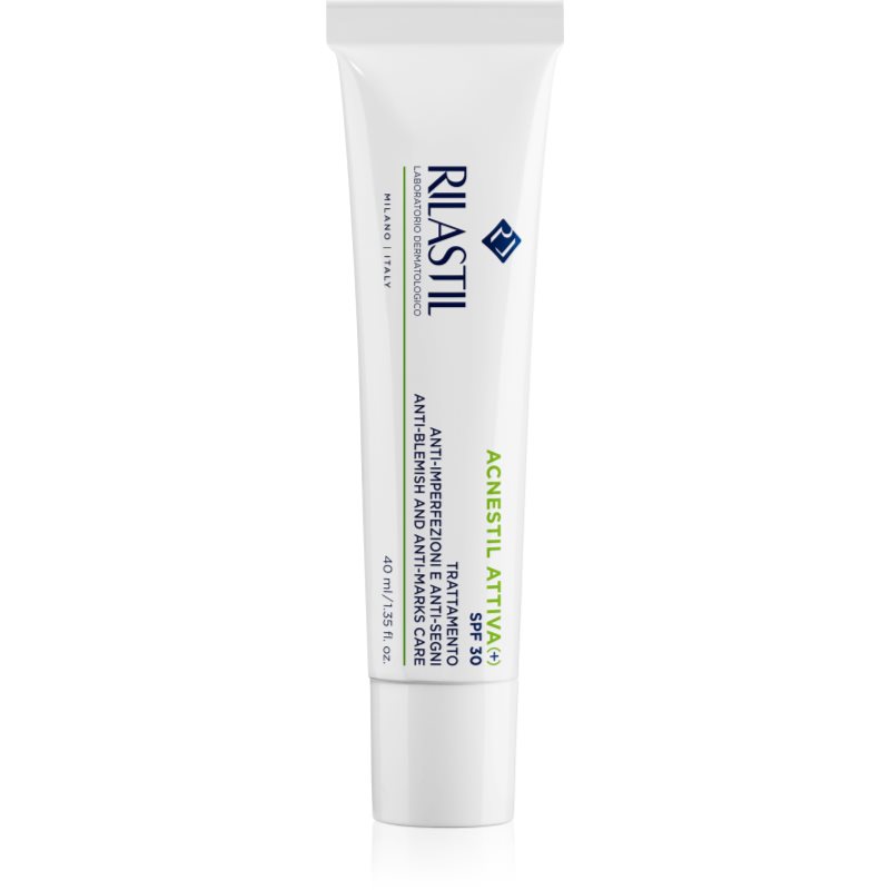 Rilastil Acnestil Attiva (+) cremă pentru față impotriva imperfectiunilor pielii SPF 30 40 ml