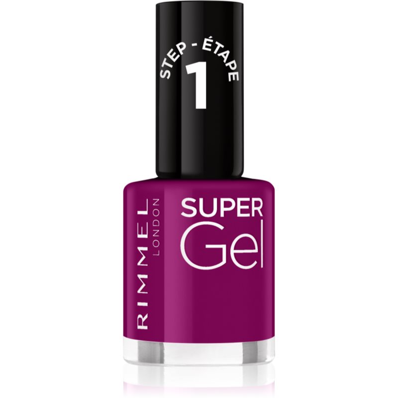 Rimmel Super Gel gel de unghii fara utilizarea UV sau lampa LED culoare 025 Urban Purple 12 ml