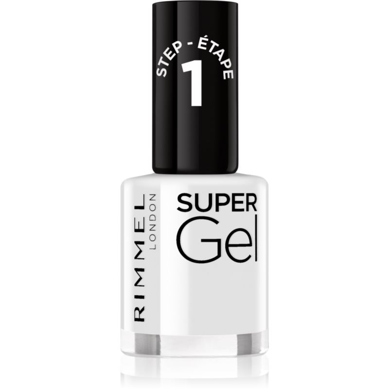 Rimmel Super Gel gel de unghii fara utilizarea UV sau lampa LED culoare 001 Basic B 12 ml