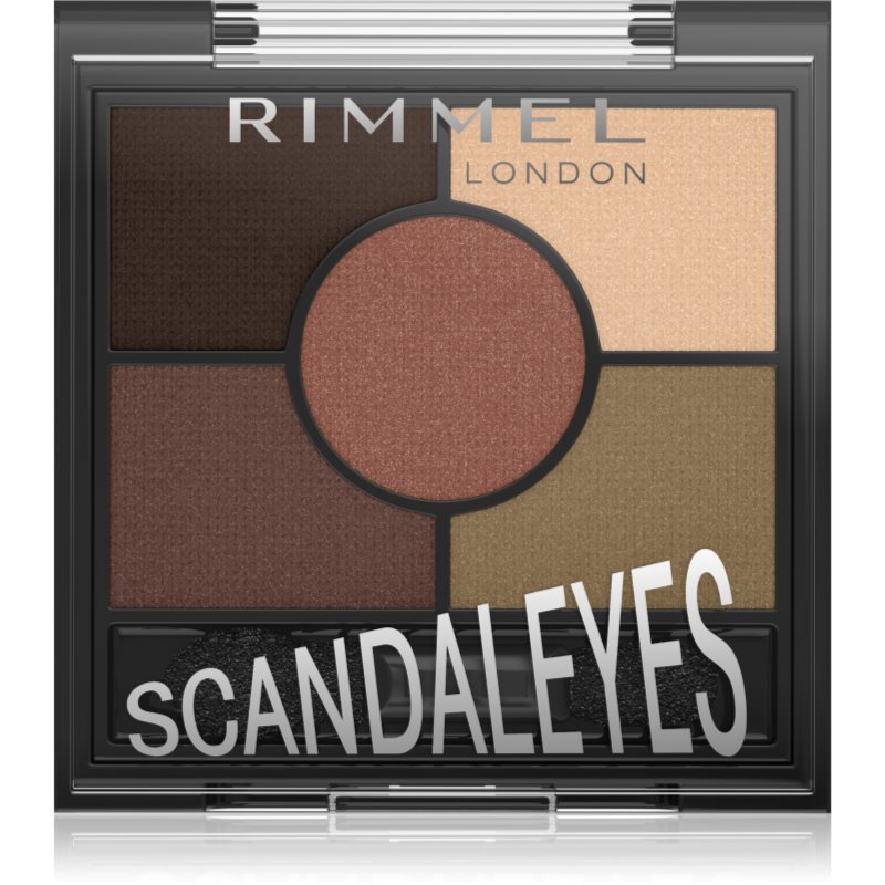 Rimmel ScandalEyes paletă cu farduri de ochi culoare 002 Brixton Brown 3.8 g