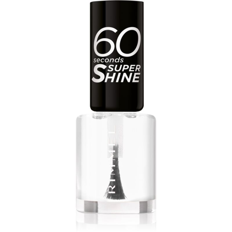 Rimmel 60 Seconds Super Shine lac de unghii culoare 740 Clear 8 ml