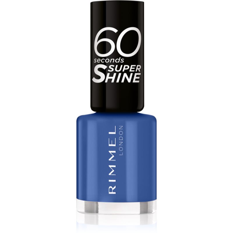 Rimmel 60 Seconds Super Shine lac de unghii culoare 828 Danny Boy Blue! 8 ml