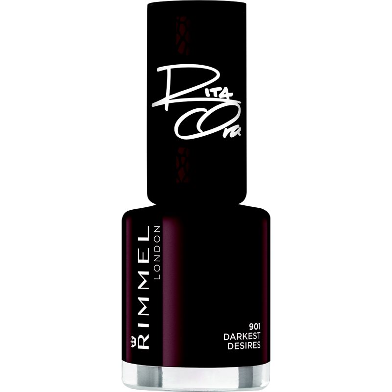 Rimmel 60 Seconds By Rita Ora lac de unghii cu uscare rapida culoare 901 Darkest Desires 8 ml