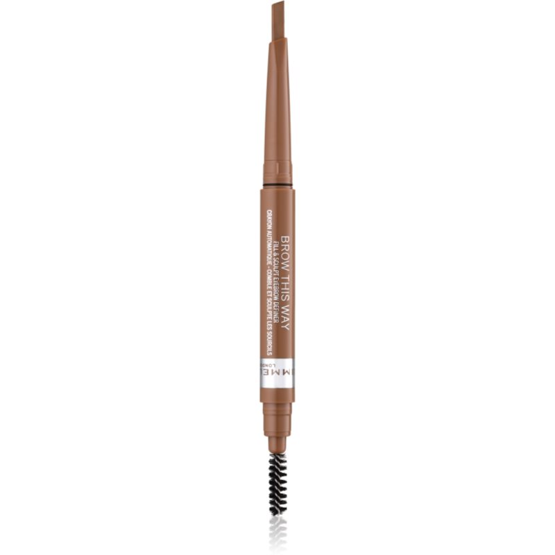 Rimmel Brow This Way creion pentru sprancene perie 2 in 1 culoare 001 Blonde 0,25 g