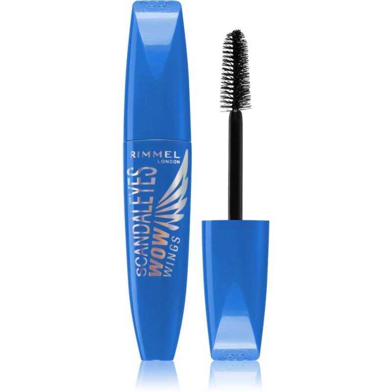 Rimmel ScandalEyes WOW Wings mascara rezistent la apă pentru curbare și volum culoare Black 12 ml