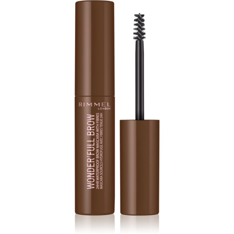 Rimmel Wonder\'Full Brow mascara pentru sprâncene rezistent la apa culoare 002 Medium 4.5 ml