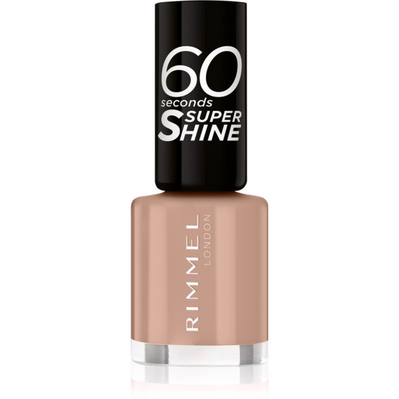 Rimmel 60 Seconds Super Shine lac de unghii culoare 708 Kiss In The Nude 8 ml