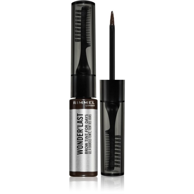 Rimmel vopsea gel semipermanentă pentru sprâncene culoare 004 Soft Brown 4,5 ml