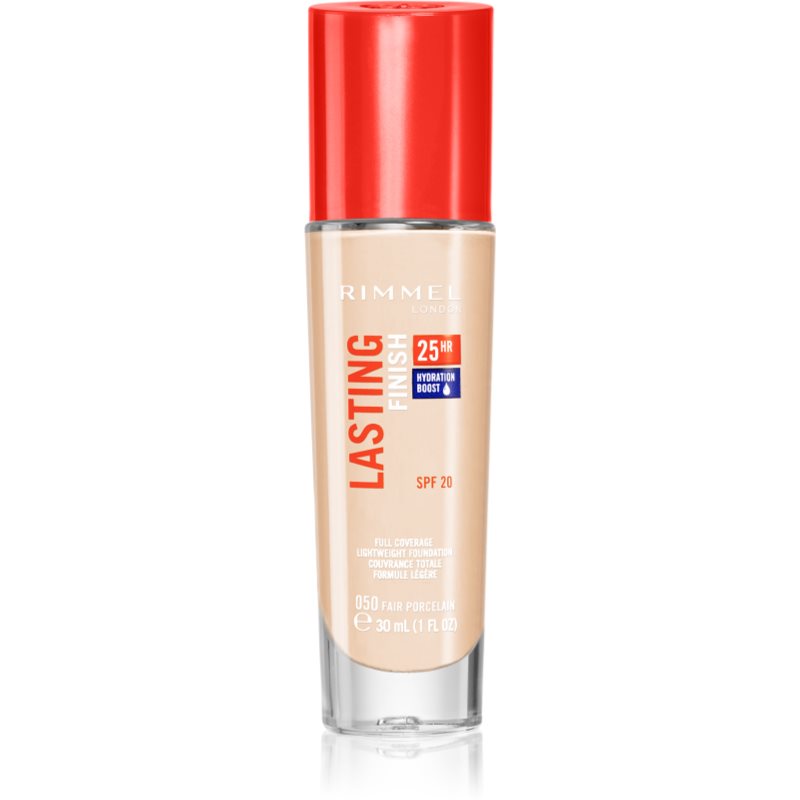 Rimmel Lasting Finish 25H fond de ten lichid SPF 20 culoare 050 Fair Porcelain 30 ml