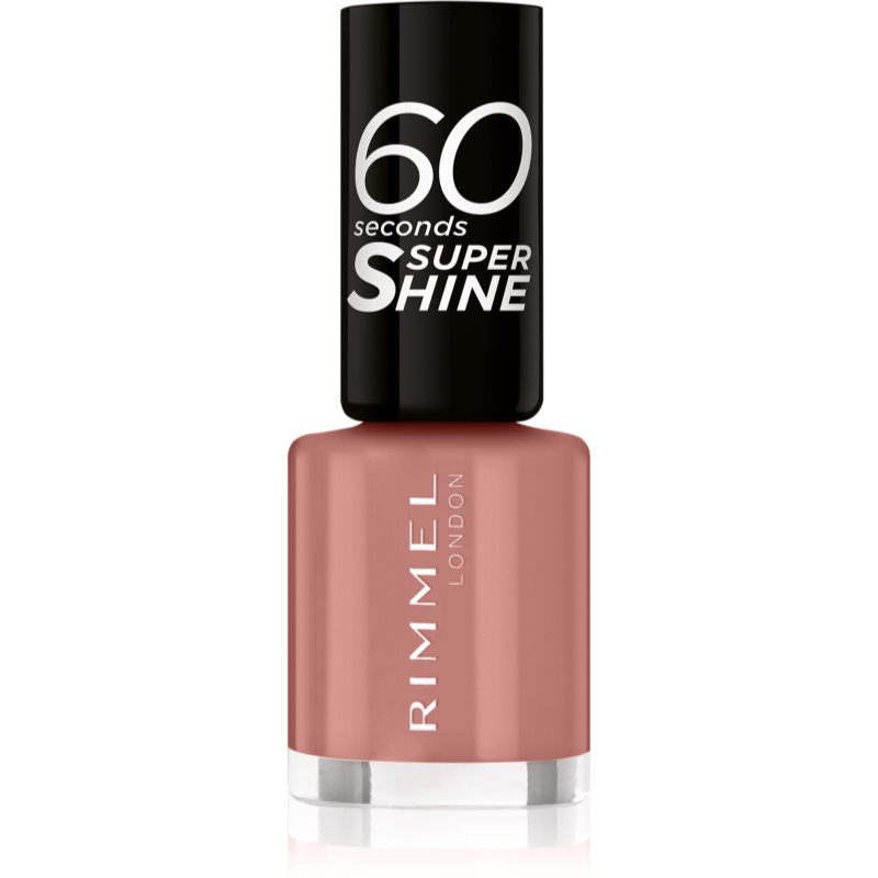 Rimmel 60 Seconds Super Shine lac de unghii culoare 230 Mauve To The Music 8 ml