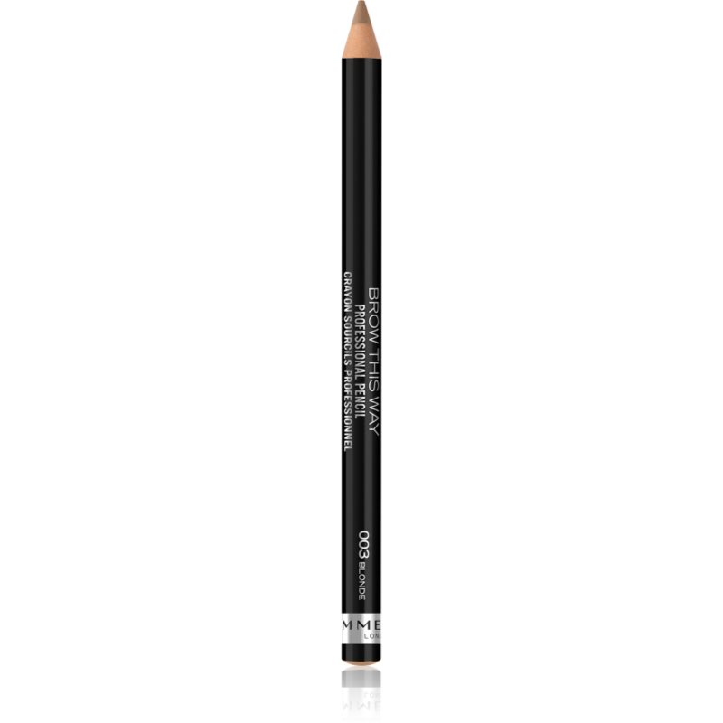 Rimmel Brow This Way creion pentru sprancene cu pensula culoare 003 Blonde 1,4 g