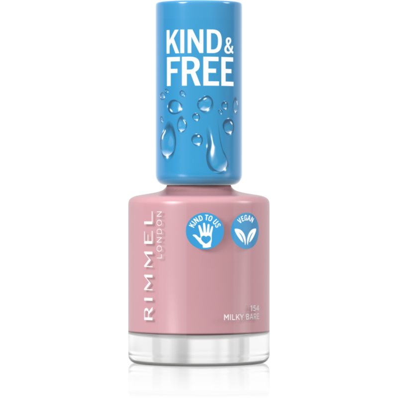 Rimmel Kind & Free lac de unghii culoare 154 Milky Bare 8 ml