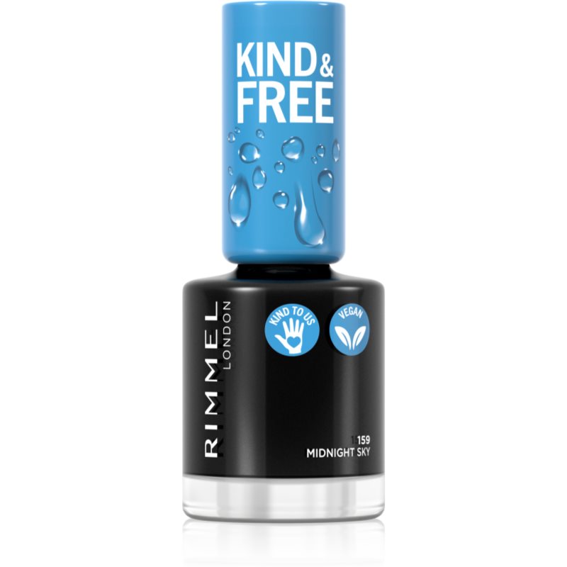 Rimmel Kind & Free lac de unghii culoare 159 Midnight Sky 8 ml