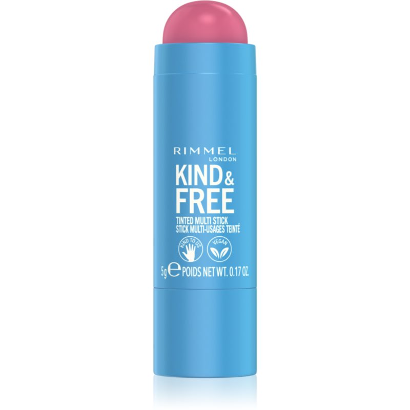 Rimmel Kind & Free machiaj multifuncțional pentru ochi, buze și față culoare 003 Pink Heat 5 g