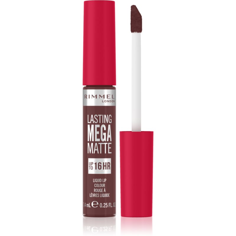 Rimmel Lasting Mega Matte ruj lichid mat, cu textură lejeră 16 de ore culoare Urban Affair 7,4 ml