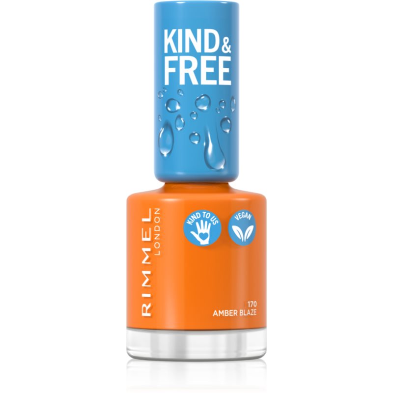 Rimmel Kind & Free lac de unghii culoare 170 Amber Blaze 8 ml