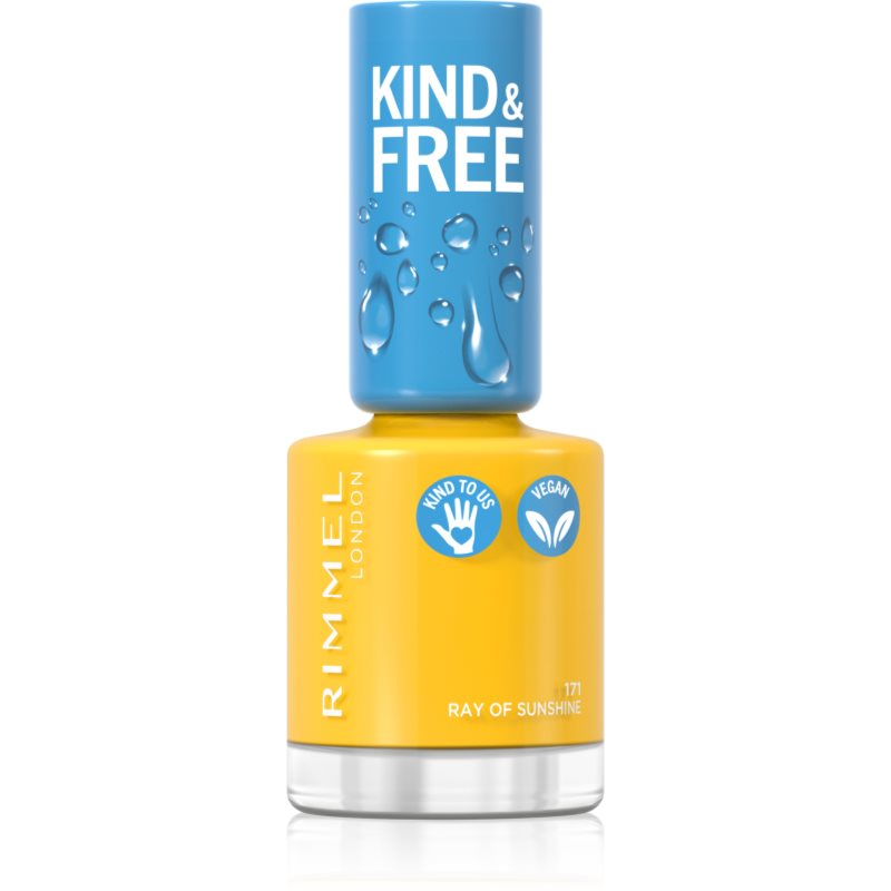 Rimmel Kind & Free lac de unghii culoare 171 Ray Of Sunshine 8 ml