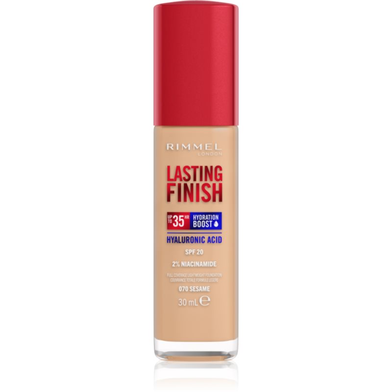 Rimmel Lasting Finish 35H Hydration Boost make up hidratant SPF 20 culoare 070 Sesame 30 ml