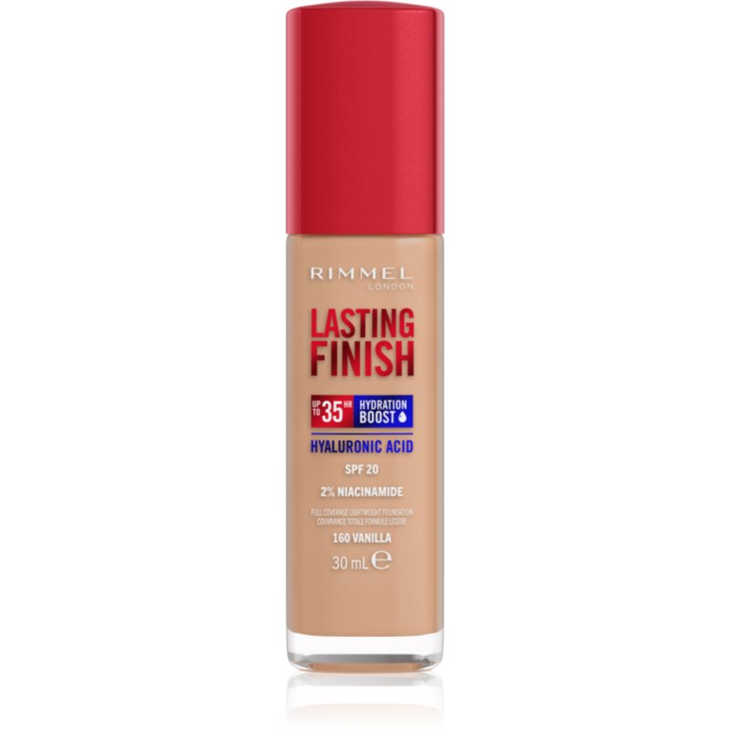 Rimmel Lasting Finish 35H Hydration Boost make up hidratant SPF 20 culoare 160 Vanilla 30 ml