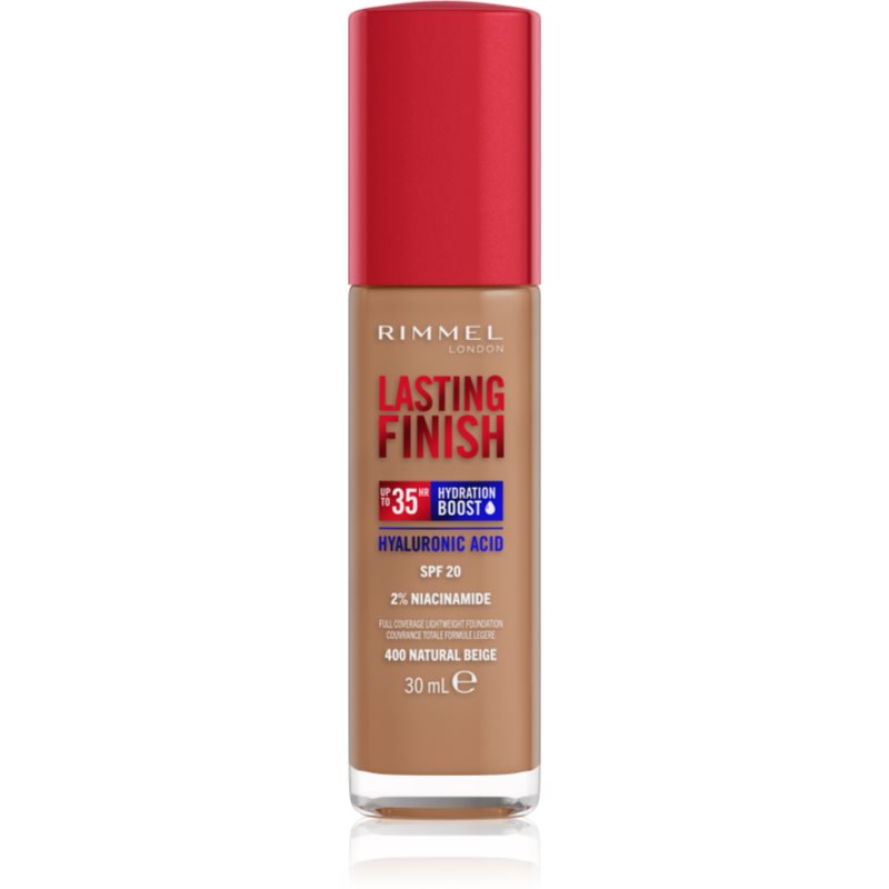 Rimmel Lasting Finish 35H Hydration Boost make up hidratant SPF 20 culoare 400 Natural Beige 30 ml