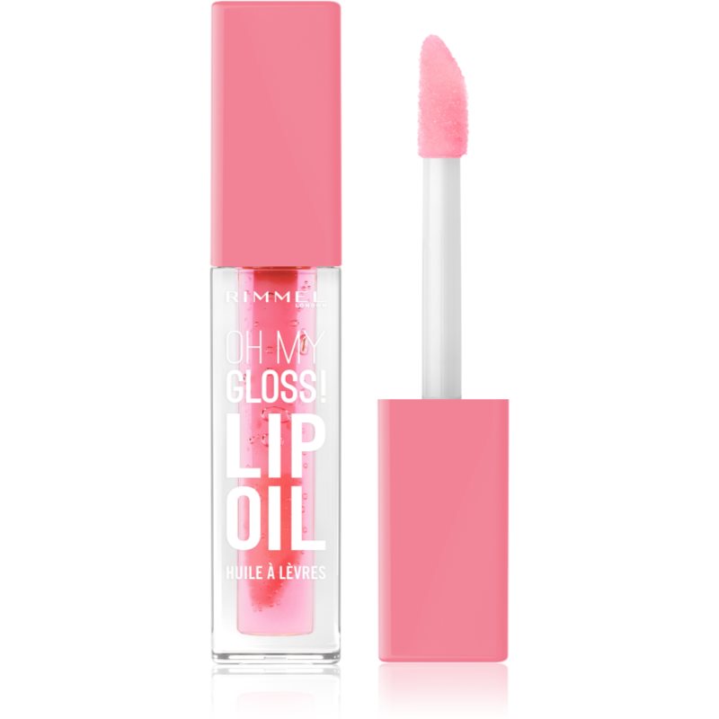 Rimmel Oh My Gloss! Lip Oil ulei pentru buze cu efect de hidratare culoare 001 Pink Flush 4,5 ml