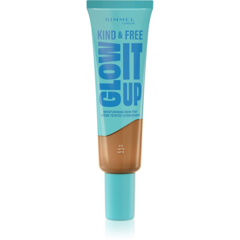 Rimmel Kind & Free Glow It Up machiaj ușor de hidratare culoare 410 Latte 30 ml