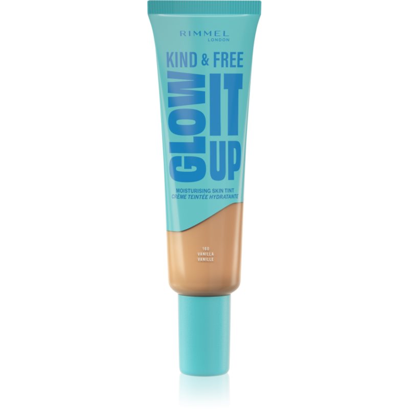 Rimmel Kind & Free Glow It Up machiaj ușor de hidratare culoare 160 Vanilla 30 ml