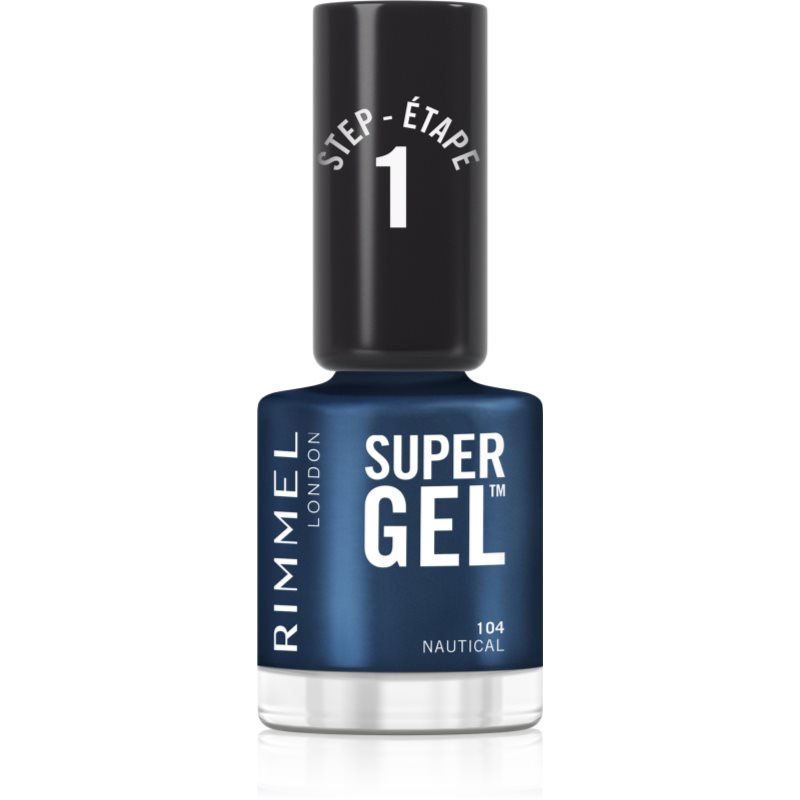 Rimmel Super Gel gel de unghii fara utilizarea UV sau lampa LED culoare 104 Nautical 12 ml