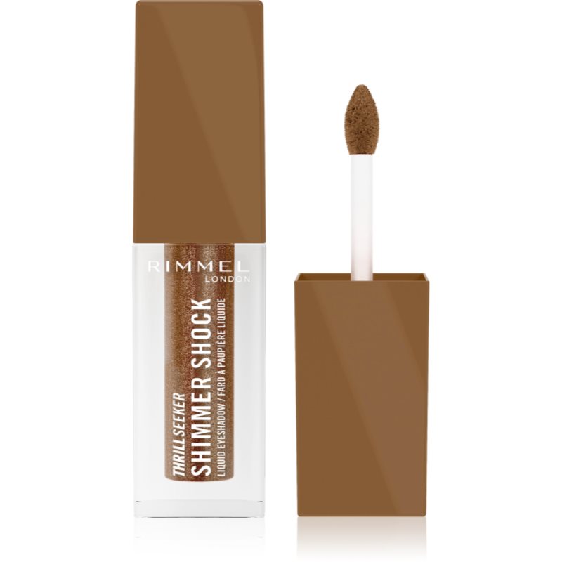 Rimmel Thrill Seeker Shimmer Shock farduri de ochi lichide cu sclipici culoare 006 Brownie Pie 3.5 ml