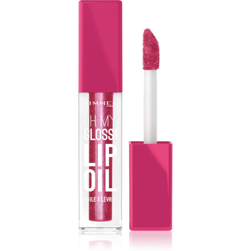 Rimmel Oh My Gloss! Lip Oil ulei pentru buze cu efect de hidratare culoare 007 Fuschia Punch 4.5 ml