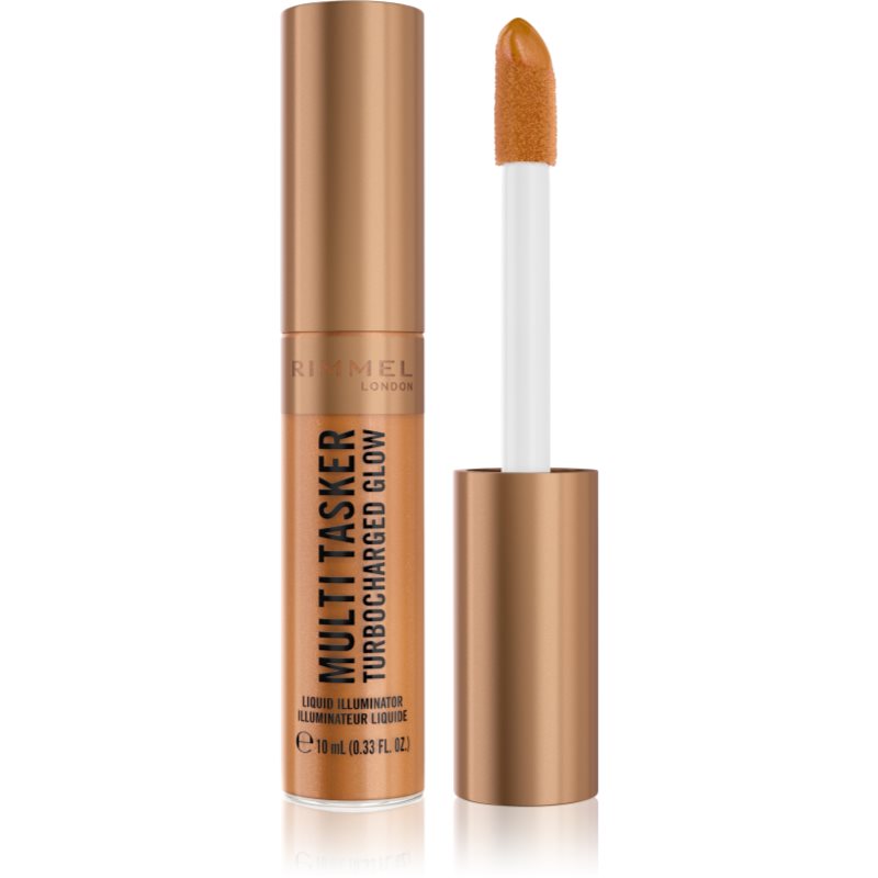 Rimmel Multi-Tasker Turbocharged Glow iluminator lichid culoare 006 It's Giving Glow 10 ml