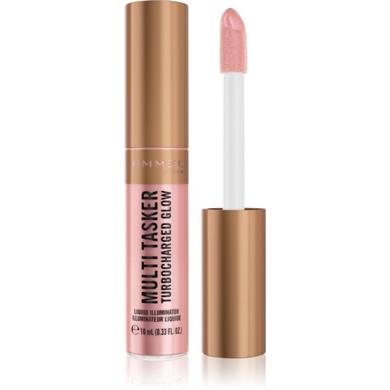 Rimmel Multi-Tasker Turbocharged Glow iluminator lichid culoare 005 Iconic As Usual 10 ml