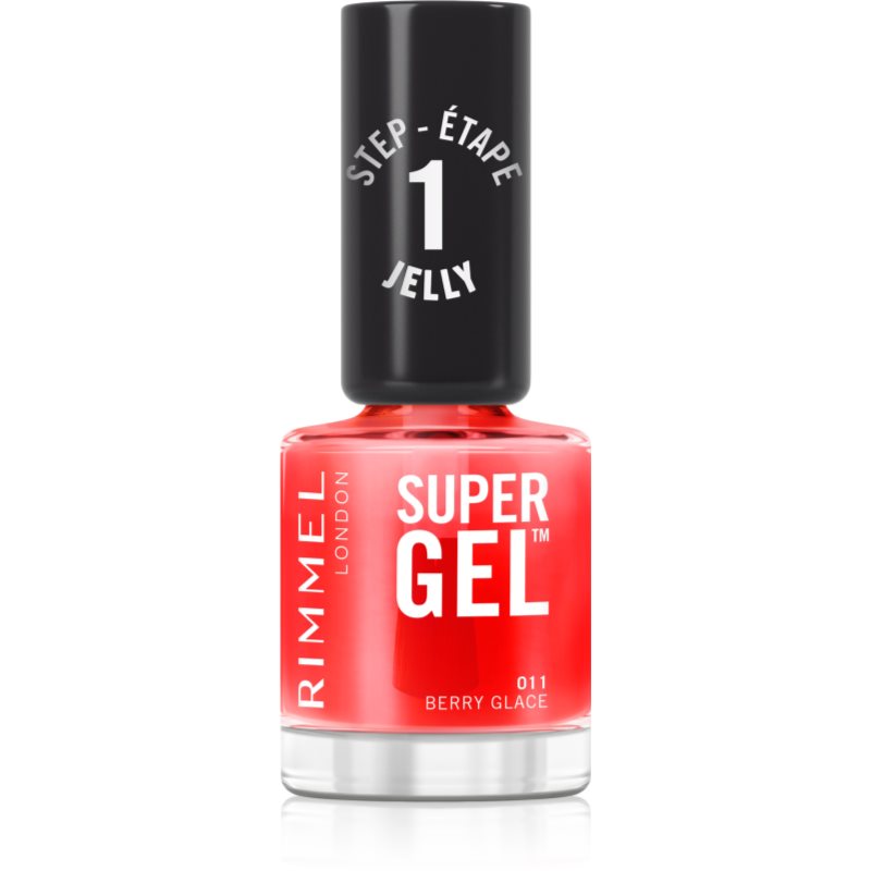 Rimmel Super Gel gel de unghii fara utilizarea UV sau lampa LED culoare 011 Berry Glace 12 ml