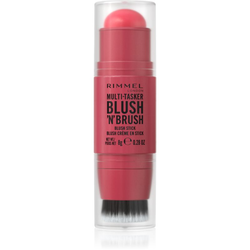 Rimmel Multi-Tasker Blush'N'brush blush stick cu pensulă culoare 150 Cherry On Point 8 g