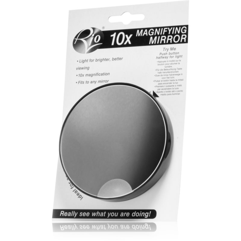 RIO 10x Magnifying Mirror oglinda cosmetica cu ventuze 1 buc