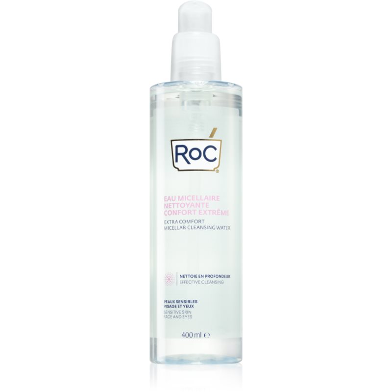 RoC Extra Comfort Micellar Cleansing Water Apă micelară calmantă pentru piele sensibilă 400 ml
