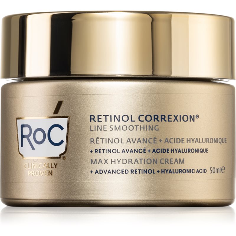 Roc Retinol Correxion Line Smoothing Crema Hidratanta Cu Acid Hialuronic 50 Ml