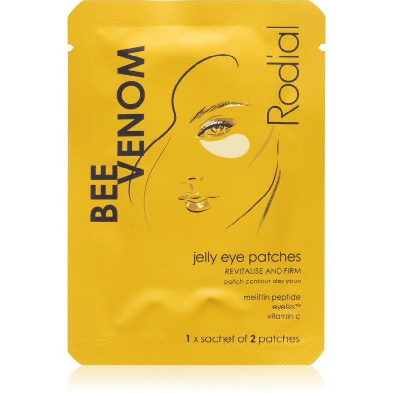 Rodial Bee Venom Jelly Eye Patches tampoane cu gel împotriva ridurilor de sub ochi cu efect calmant 2 buc