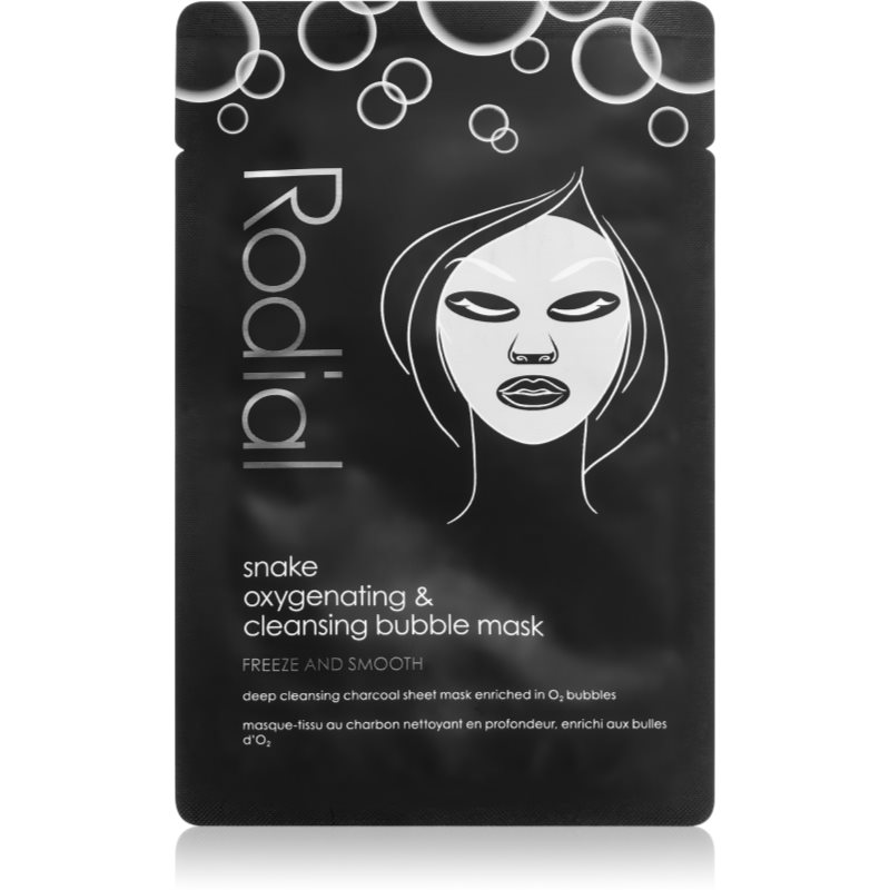 Rodial Snake Oxyganating & cleansing bubble mask mască activă și detoxifiantă cu carbon activ 1 buc