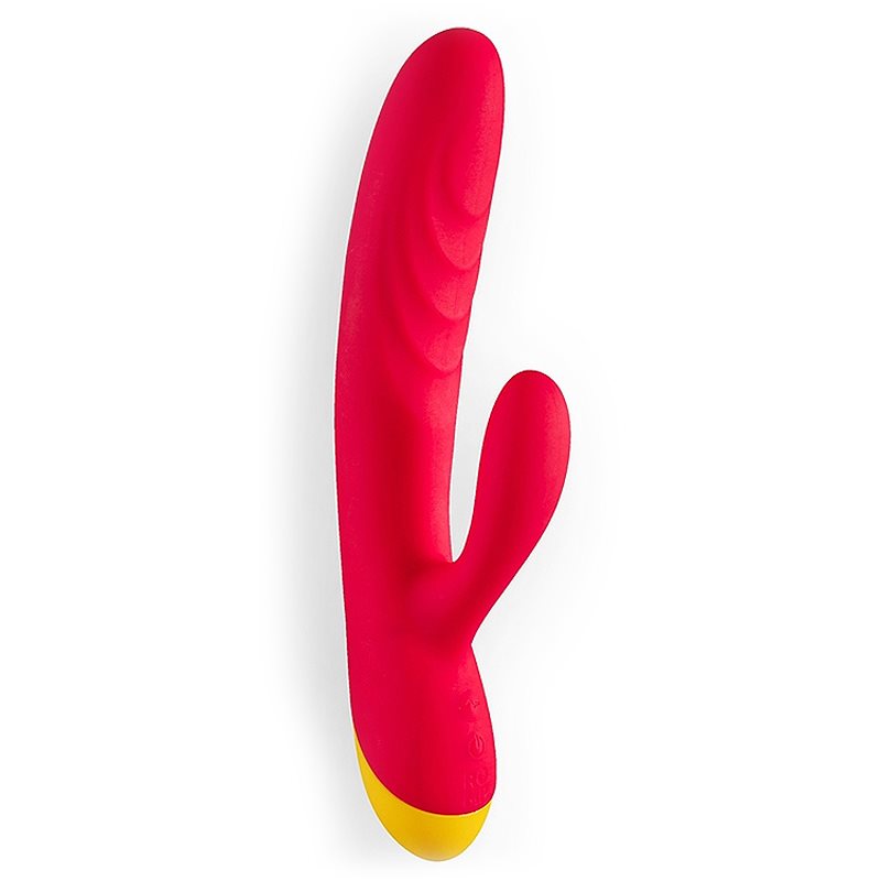 ROMP Jazz Rabbit vibrator cu stimularea clitorisului Red 21 cm