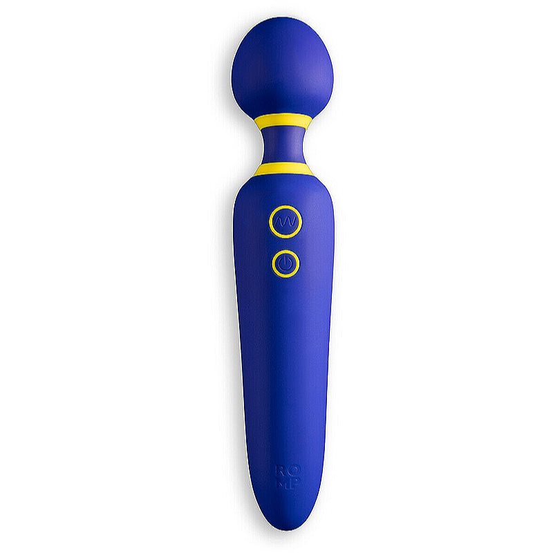 ROMP 2v1 ROMP FLIP Wand Massager cap de masaj și vibrator Blue 22,5 cm