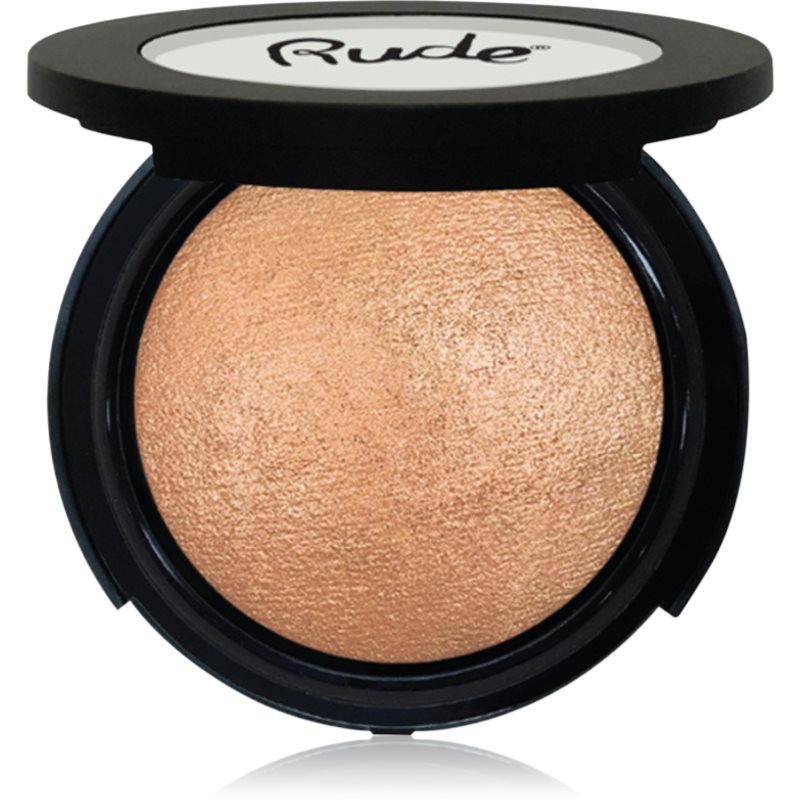 Rude Cosmetics Baked Highlighter Pudra compacta ce ofera luminozitate culoare Pixie Dust 10 g