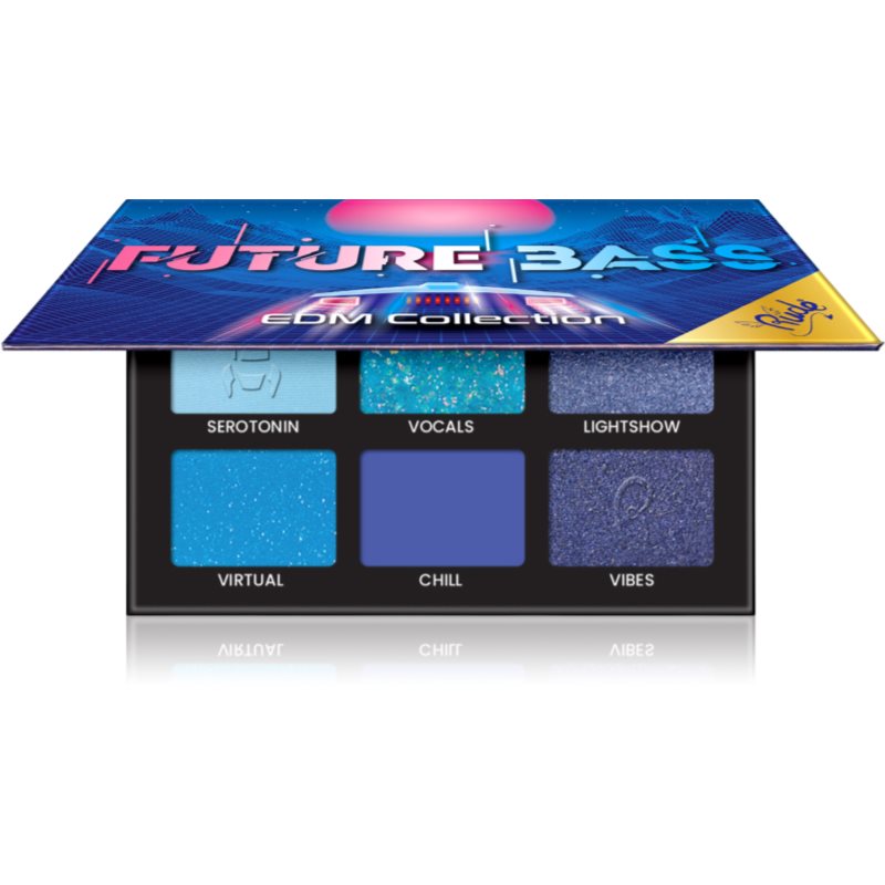 Rude Cosmetics EDM Collection paletă cu farduri de ochi culoare Future Bass 6 g