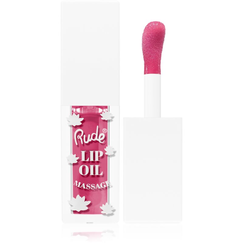 Rude Cosmetics Lip Oil Massage ulei pentru buze cu efect de hidratare culoare Strawberry Sauna 4 ml