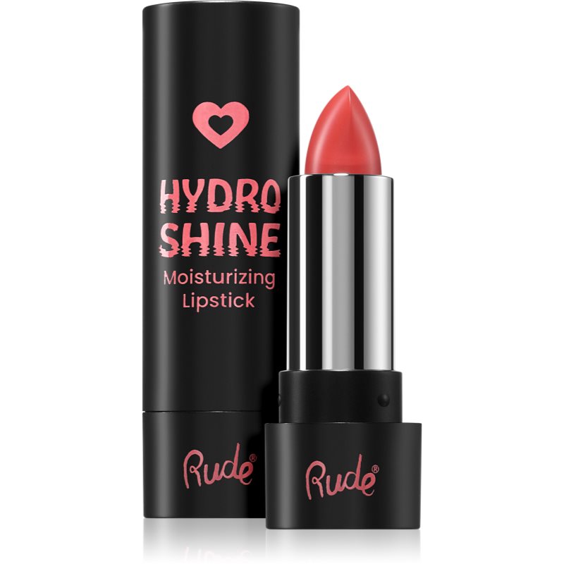 Rude Cosmetics Hydro Shine Moisturizing Lipstick Ruj crema hidratant culoare Sweet Rose 3.7 g