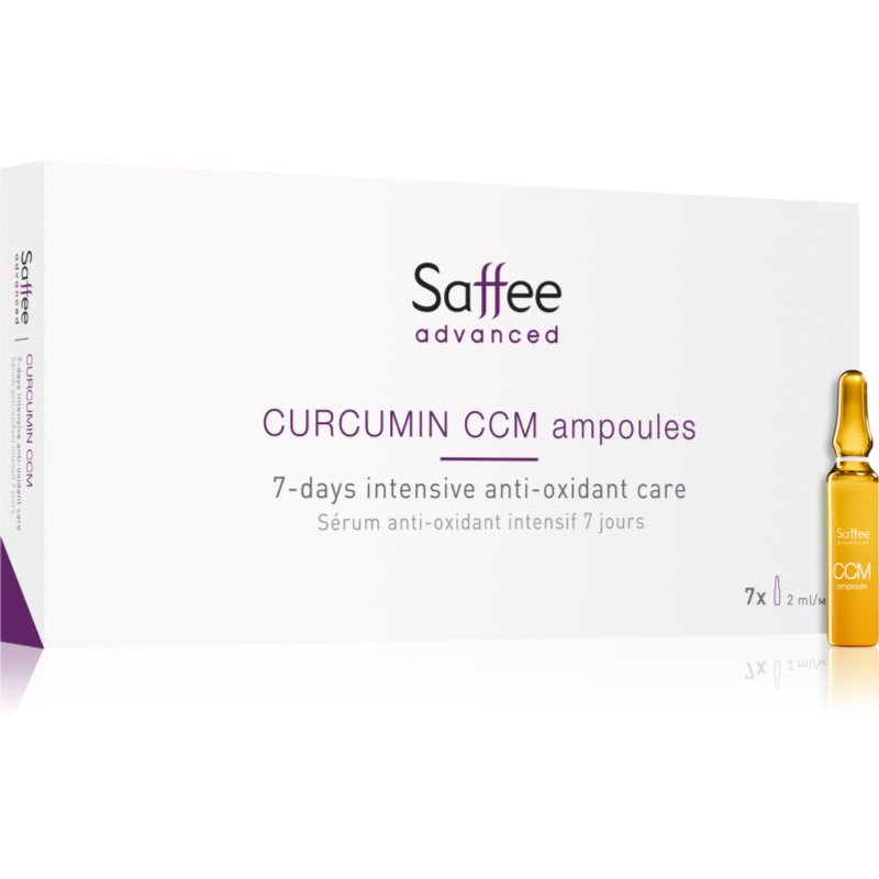 Saffee Advanced Curcumin Ampoules - 7-days Intensive Anti-oxidant Care fiolă – 7 zile de tratament intens cu curcumina 7x2 ml