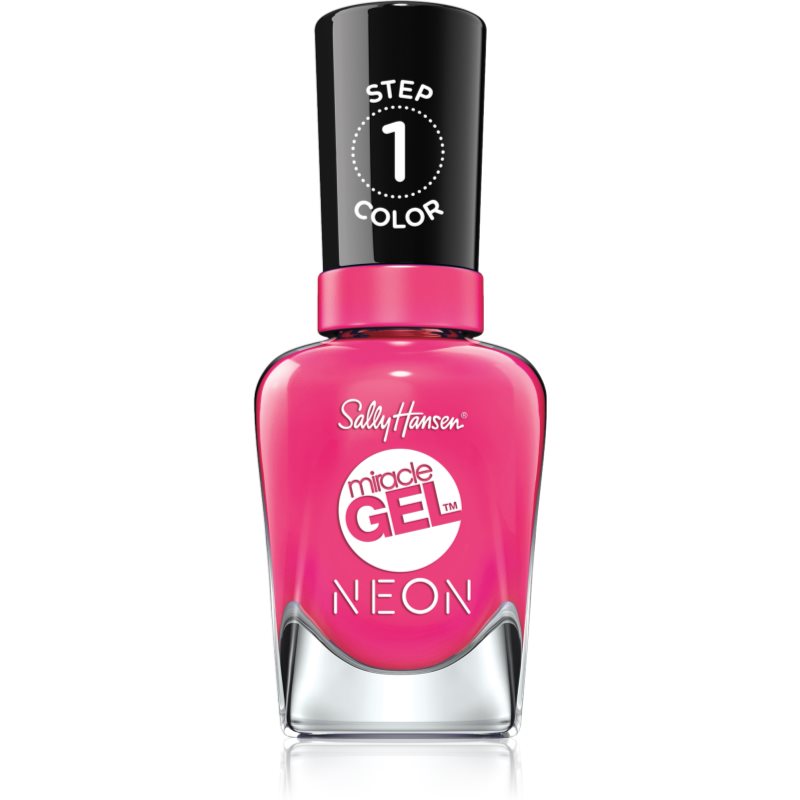 Sally Hansen Miracle Gel™ gel de unghii fara utilizarea UV sau lampa LED culoare 050 Fuchsia Fever 14,7 ml